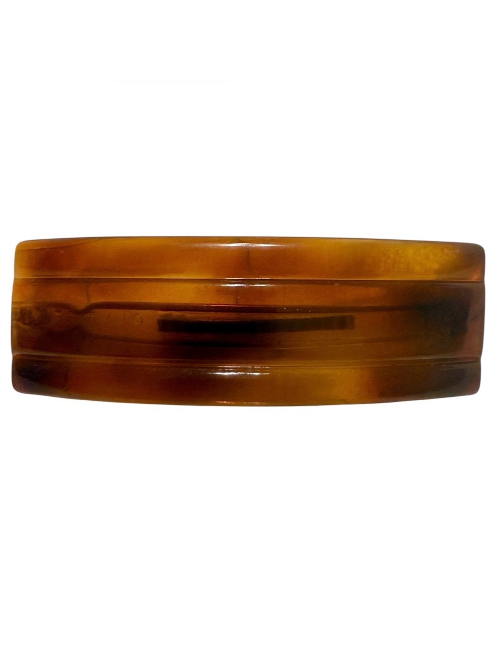 Vintage Tortoiseshell French Bar Barrette circa 1950’s, Minimalist Design, 3”
